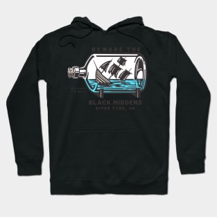 Beware the Black Middens River Tyne Design Hoodie